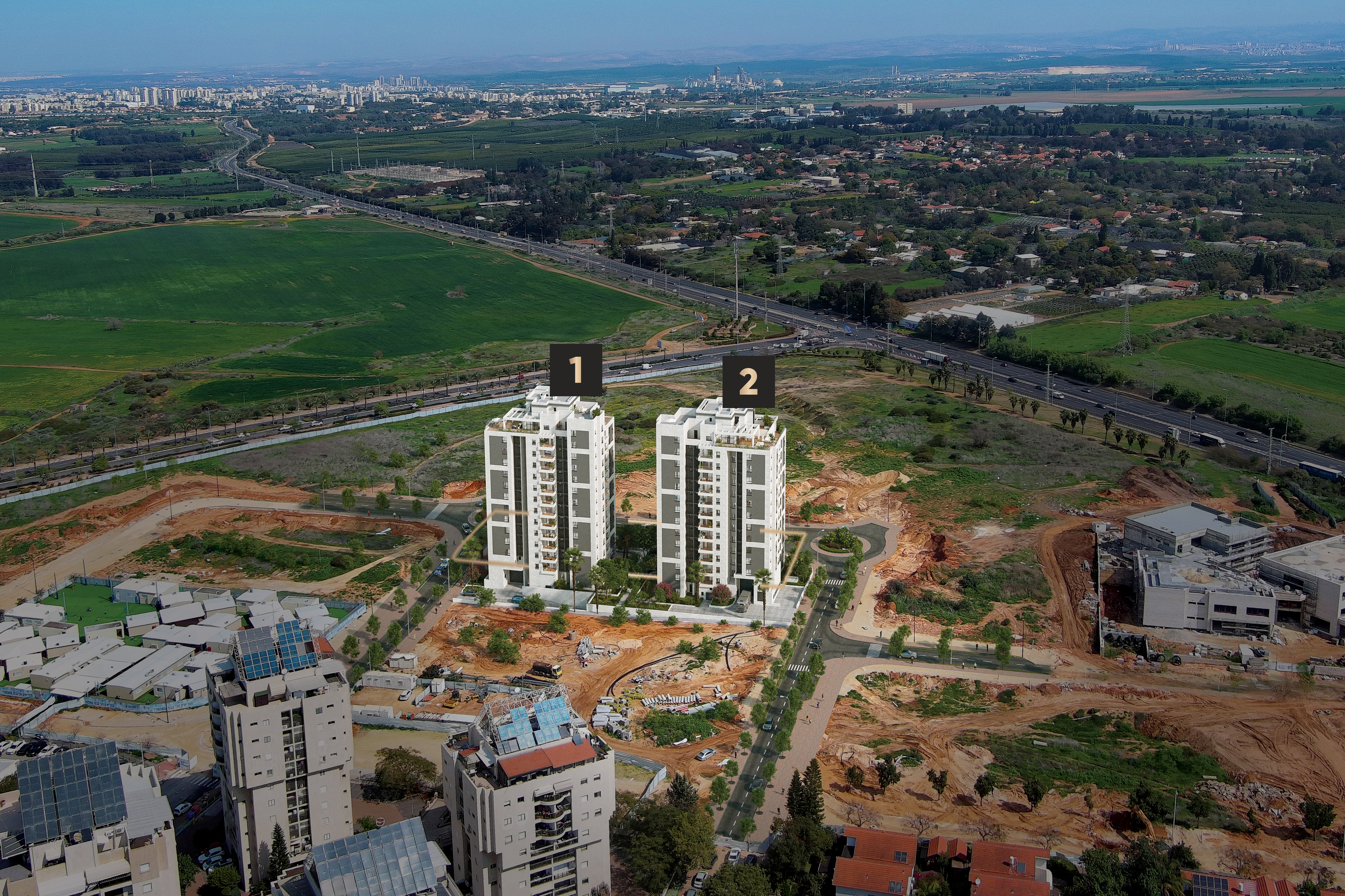 שני מבני מגורים במחיר למשתכן ברחובות